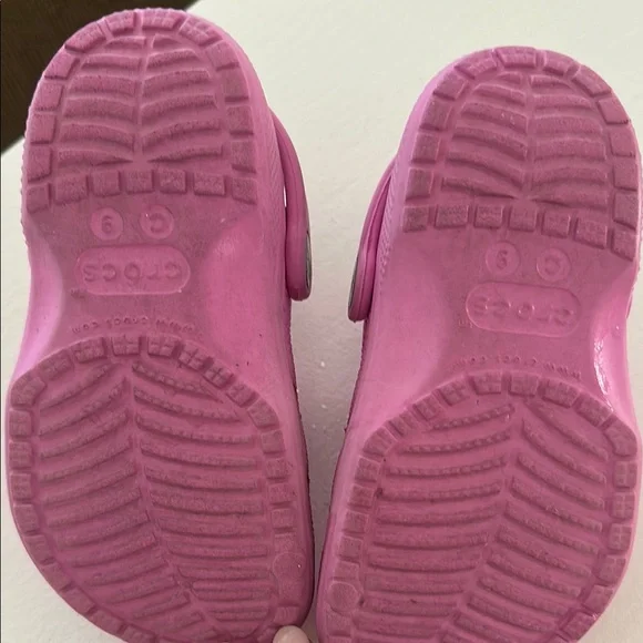 CROCS Pink Slippers with Perforated Design and Rotating Heel Strap - Picture 4 of 6